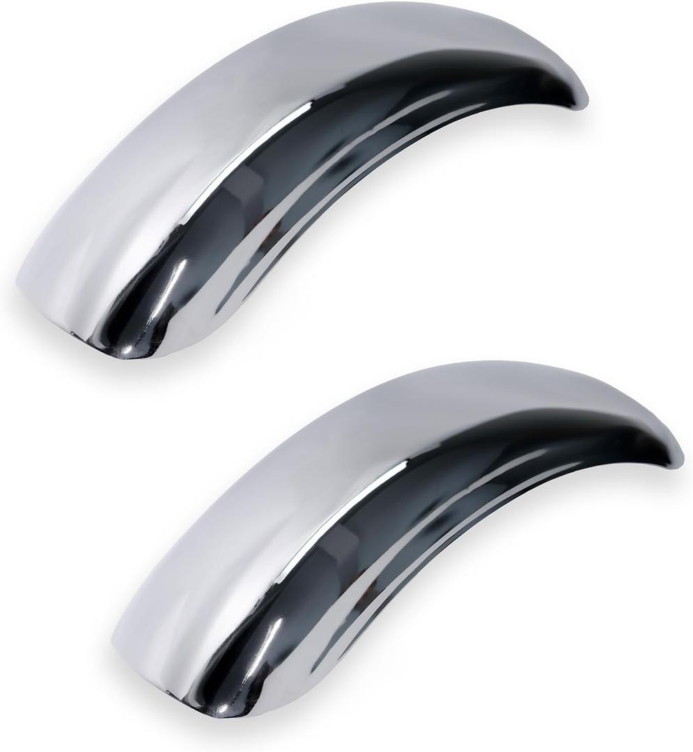 JMCHstore Universal Chrome Wide Fender for for Coleman CT200U CT200UEX BT200X, Mudguard for Axis M200 Viper 200 HS200 196cc Off-Road Mini Bike 8 inch rim parts (200CC)