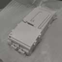 ShellKingdom Toilet Paper Holder Stand, Small Bathroom Storage Cabinet with Doors and Shelves, Slim Storage Cabinet for Bathroom Small Spaces Corner Floor, 31.4 x 6.1 x 6.1 inch, White