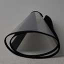 Supet Dog Cone Collar Adjustable After Surgery, Comfortable Pet Recovery Collar & Cone for Large Medium Small Dogs, Elizabethan Dog Neck Collar Plastic Practical (L(Neck: 14.0~17.5"), White)