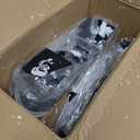 28" Tall Farmhouse Table Lamps Set of 2 with USB C+A Ports and AC Outlet, 3 Way Touch Control Rustic Bedside Lamp for Bedroom, Black Vintage Nightstand Lamp for Living Room Office