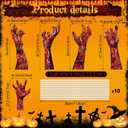 Blosssound 5 Pack Halloween Zombie Hands Yard Signs Scary Lawn Decor