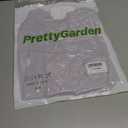 PRETTYGARDEN Women's 2025 Summer Crew Neck Short Sleeve Shirts Lace Going Out Sheer Mesh Crop Tops Dressy Casual Blouses (Red, L)