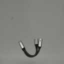 USB C Splitter 1 in 2 Out Dual USB C Type Headphone and Charger Audio Adapter, Hi-Fi Sound Quality Type C Headphone Adapter with PD 60W Fast Charging Dongle Cable for iPhone 16 Pro Max, iPad Pro