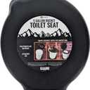 SE Portable Black Plastic Toilet Seat Lids, Fits a 5 Gallon Bucket, Great for Camping, Outdoor Activities, or for Emergencies