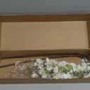 Artificial Cherry Blossom Branches 31.5'', 4 Pack Faux Spring Flowers for Tall Vase, Realistic Flower Stems for Home Decor, Wedding, Easter, Table Centerpiece and Party Decor (Pure White)