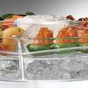 Prodyne Appetizers On Ice with Lids, 16", Clear