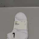 Nike Unisex Adult Everyday Cushioned Training Ankle Socks (3 Pairs) (Large, White/Black)
