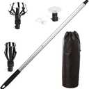 momolove 12FT Light Bulb Changer for High Ceilings, Light Bulb Extension Pole Changer,Light Bulb Extension Pole Changer with 3 Adapters and Carrry Bag (Silver(carry Bag))