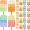 24 Pcs Ice Cream Sidewalk Chalk Set Multicolor Party Favors Bulk Washable Safe Outdoor Chalk for Kids Adults Fun Summer Playground Outdoor Activities Painting on Chalkboard Blackboard