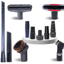 Replacement Vacuum Attachments & Brushes plus Universal Adapter Kit Compatible with Shop Vacs 21/4'' 17/8'' 13/8'' 11/4 Inch Flexible Vacuum Crevice Attachment Tool for Shop Vac Accessories