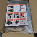 Starlink Mount, Adjustable Starlink Wall Mount Gen 3 with Telescoping Support Arm, Rustproof, Weatherproof for Concrete Walls and Wood Walls, Easy Installation Black (9.4-14.5 Inches Starlink Mount)