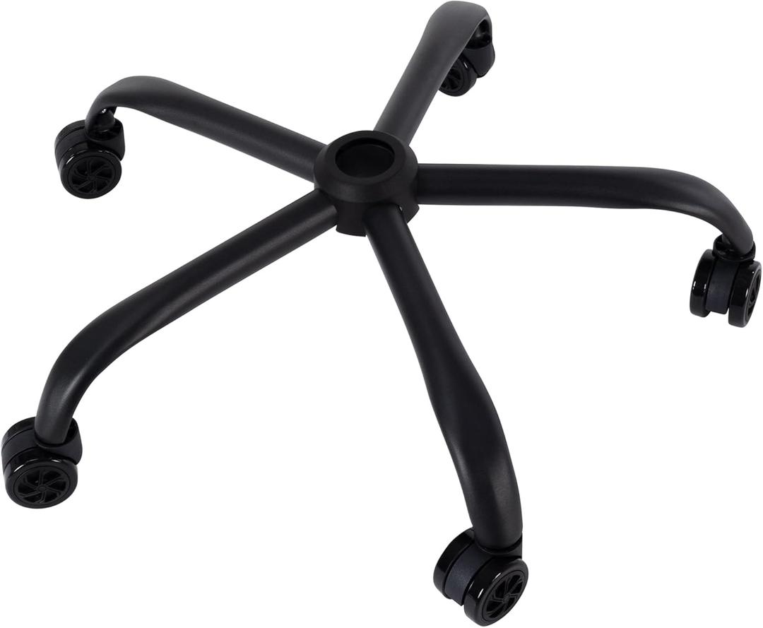 Frassie Office Chair Base Replacement with Wheels, Heavy Duty 2500LBS Metal Stool Chair Base, 28 inch Universal Desk Chair Base Replacement Part (Black)