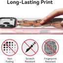 Bouvardia for iPhone 17 Pro Case, Cute Girly Design for Women, Shockproof & Aesthetic, Capybaras