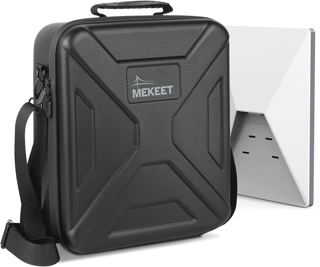 Starlink Mini Case - Ultra-Light Portable Storage for Starlink Mini Dish & Accessories, Shockproof & Splash-Resistant, Dual Carry Options, Ideal for Travel, Camping, RV Adventure (Black)