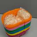 Zcaukya 12 Packs Easter Baskets, 6.5"x4.5"x3.2" Colorful Kids Baskets with Handles, Empty Plastic Easter Basket for Egg Hunt Party Favors