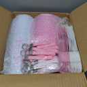 162Pcs/20 Sets Bow Party Favors, Coquette Bow Gift Bags with 24OZ Plastic Cups Wristbands Keychains Pens and Cards for Girl Gatherings Birthday Party Wedding Bridal Baby Shower Gifts