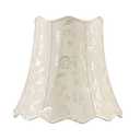 Aspen Creative 34067 Transitional Scallop Bell Shape Spider Construction Lamp Shade in Ivory, 16" wide (10" x 16" x 15")