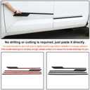 Aunginsy Door Side Molding Trim Strip Cover Compatible with Toyota Tundra 2022 2023 2024 2025, Exterior Body Side Door Molding Guard Panel Decorative Strip Sticker Protection ABS Exterior Accessories