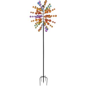 Alpine Corporation SLL2662 Cosmic Array Windmill Stake, Colorful Stake Dcor for Garden, Patio, & Lawn, 84" H, Multicolor