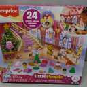 Fisher-Price Little People Toddler Toy Disney Princess Advent Calendar, 24 Figures & Accessories for Preschool Pretend Play Ages 18+ Months