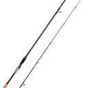 Jenseits Spining Fishing Rods  2-Piece Carbon Fiber Rod, Medium Heavy Power Extra Fast Action, Premium Cork Handle, Ceramic Guides  Precision Rod for Bass & Lure Fishing