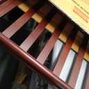 Casual Home Luggage Rack, Walnut, Solid Wood