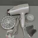 Panasonic Nanoe Salon Hair Dryer with Oscillating QuickDry Nozzle, Diffuser and Concentrator Attachments, 3 Speed Heat Settings for Easy Styling and Healthy Hair - EH-NA67-W (White) (4 Piece Set)