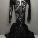 Skeleton Costume - Women's Halloween Dress, Queen Princess Costume (Medium)