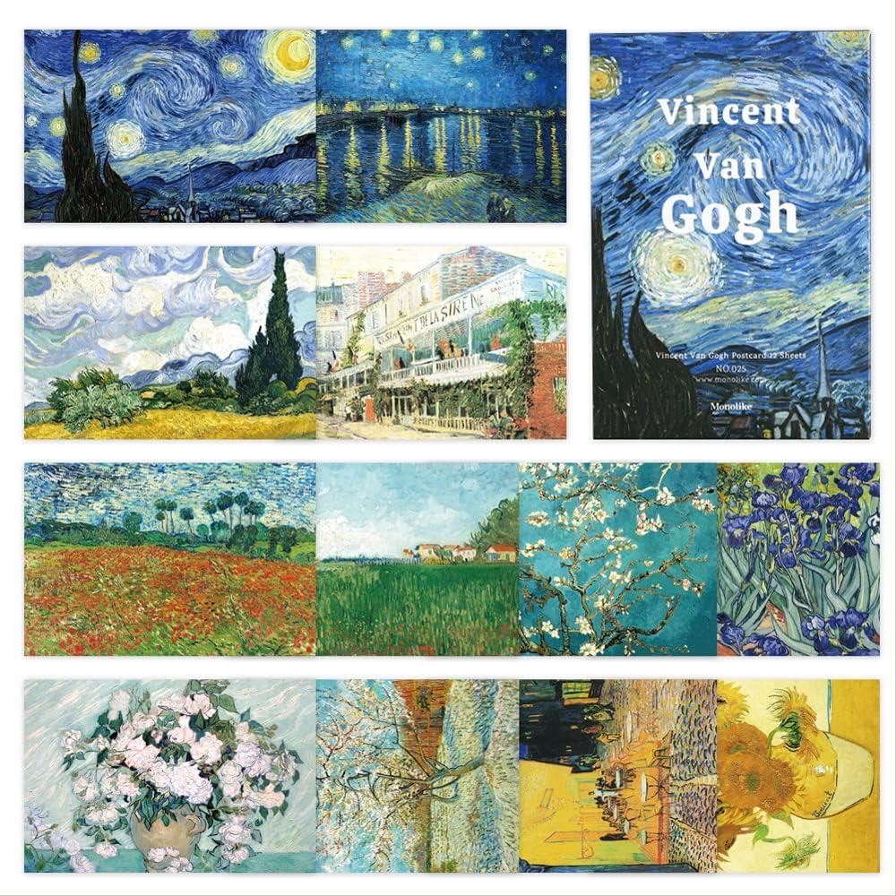 Monolike Vincent van Gogh Single card - mix 12 pack
