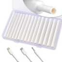 Heat Shrink Tubing Kit, Shrink Ratio 3:1 1/4" 5/16" 3/8" Heat Shrink Tube, White Wire Shrink Wrap Tubing Protector Saver Cover for Phone Cable Waterproof Electrical Shrink Tubing with Adhesive Lined