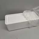 Power Strip Cover Box - Effectively Baby Proofs Power Strip with Patented Dual Lock. Convenient Side Openings for Cords & Cables. Protects Small Hands & Fingers