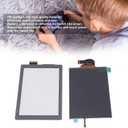 Replacement LCD Screen Display and Digitizer for Lite, for Lite Gamepad Screen Replacement LCD Display Panel Repair Parts (Black)
