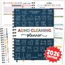 ADHD Cleaning Planner - Cleaning Schedule and Checklist Organizer for Adults and Teens - Daily, Weekly & Monthly Household Cleaning Checklist for ADHD Minds - Stress-Free Housework