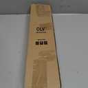 OLV Black Industrial Curtain Rods for Windows 28 to 48 Inch(2.3 to 4 Feet), 1 Inch Diameter Blackout Wrap Around Adjustable Heavy Duty Window Drapery Rods, Indoor and Outdoor