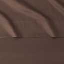 Amazon Basics Breathable Soft Microfiber 4 Piece Bed Sheet Set with 14-Inch Deep Pockets, Wrinkle Resistant, Full, Chocolate, Solid
