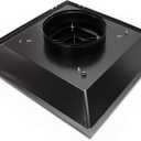 Drop Ceiling HVAC Supply Grille - for T-Bar Lay-in - 2 Coned - 24" x 24" - for 6" Vent Connection - Black