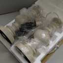 BOBOMOMO Tradition 20.5" Rustic Table Lamp Set of 2 for Living Room Farmhouse Bedside Desk Lamps Bedroom Nightstand Vintage Lamps Linen WashedSuitable for Decorating Small Areas (Antique White)