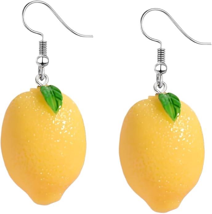 Imitation Cartoon Food Earrings Cute Funny Strawberry Resin Popcorn Chocolate Strawberry Charm Food Snacks Dangle Drop Earrings for Women Gifts