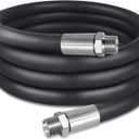 Boltigen 10FT 1inch Fuel Transfer Hose, Farm Pump Hose with Male NPT Fittings for Gasoline, Diesel, Biodiesel, Kerosene, Petroleum Oils