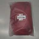 QD-Tizer Red Color Long Silky Straight Wigs with Bangs Synthetic No Lace Wig for Fashion Women Heat Resistant Natural Looking Hair Wig for Party Cosplay