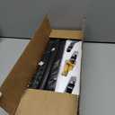 YaFex Curtain Rods 32-144 Inch, Heavy Duty 1 Inch Adjustable Curtain Rod for Windows, Black Extra Long Window Treatment Rods, Modern Design, Easy Installation, Black