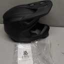 Fox Racing Youth V1 Motocross Dirt Bike Helmet (Black) Matte Black, Youth Large