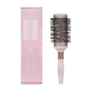 Fast Dry Round Brush with Ceramic Ion Thermal Barrel and Nylon Bristles,Argan oil Round Hair Brush for Blow Drying,Styling,Curling,Straightening, for All Hair Types-53mm