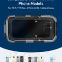 TELESIN Universal Underwater Phone Case for Snorkeling and Diving Waterproof Housing for Photo & Video Handle Grip for iPhone 7-17 Pro/Pro Max/Plus/Mini, Galaxy S10-S26 Ultra/Plus and Most Phones