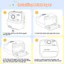 Kids Instant Digital Cameras for Boys and Girls, 1080P HD Dual-Lens Selfie Digital Camera with Print Paper & 32G Card, Christmas Birthday Gifts Toys for Toddler and Teenagers Age 3-16 Years Old