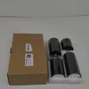 Green Flameless Pillar Candles with Remote Set of 4, Battery Operated Real Wax LED Candles, Perfect for Christmas Window, Dinner & Holiday Xmas Decor