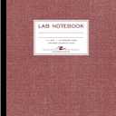 Roaring Spring Oversize Lab Book with Numbered Pages, 4x4 Grid Ruled, 11.75" x 9.25", 76 Sheets/152 Numbered Pages of premium 20 lb Green Paper, Red Board Cover