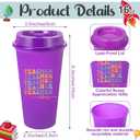 Skylety 24 Pack Teacher Appreciation Gifts Bulk Cups 16 oz Reusable Coffee Tumblers with Lids, Bags & Cards, Thank You Teacher Gifts Set for Appreciation Week, End of Year, Graduation