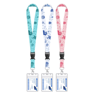 3 Pack Cruise Lanyard for Ship Cards Detachable Lanyards with Waterproof ID Badge Holders, Ocean Creature 2026 Cruise Essentials Accessories (Multicolor)