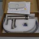 Bathroom Faucet Brushed Nickel One-Handle, Modern one Hole Bathroom Sink Faucet Lavatory Faucet with Deck (Short)